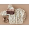 Popcorn Cardigan, Cream - Cardigans - 2