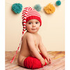 Lucy Stripe, Red and White - Hats - 2