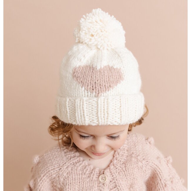 Large Heart Hat, Blush - Hats - 2