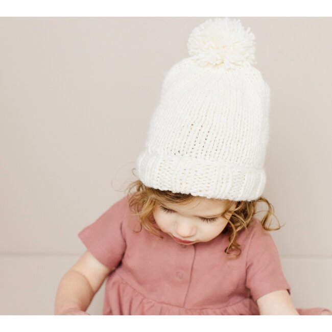 Classic Pom Hat, Cream - Hats - 3
