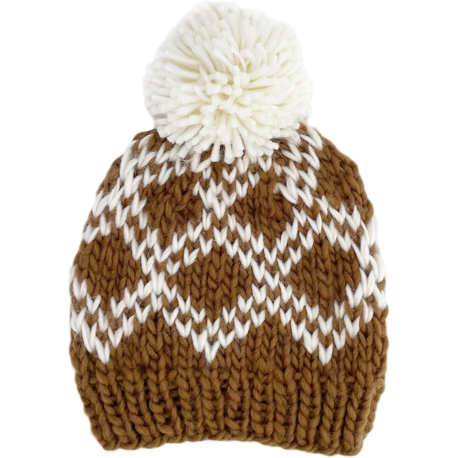Diamond Faire Isle Hat, Walnut