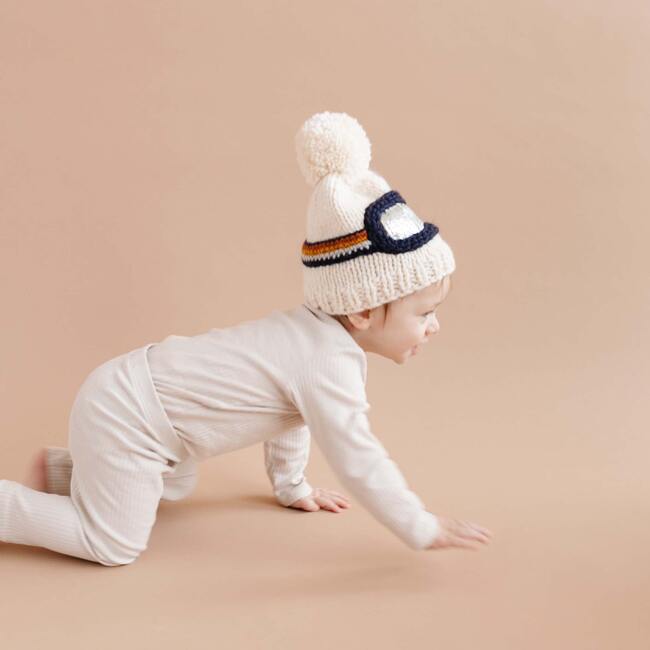 Ski Goggles Beanie, Retro - Hats - 4