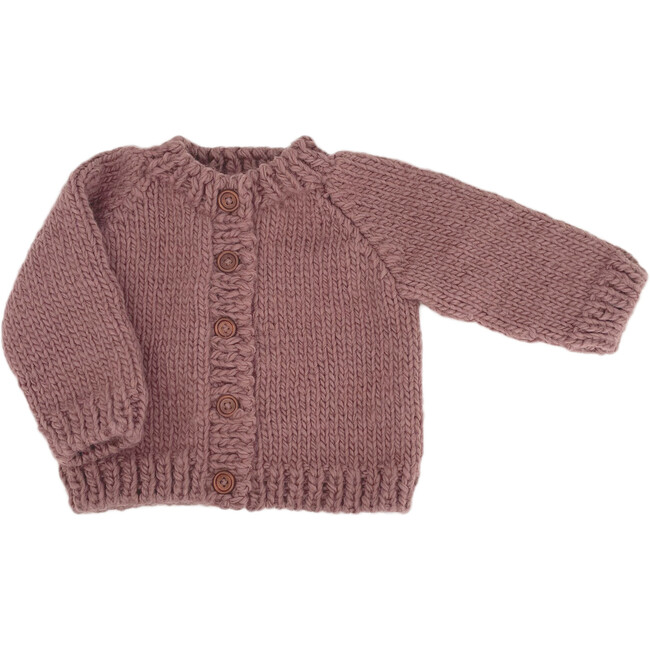 Classic Cardigan, Mauve - Cardigans - 1