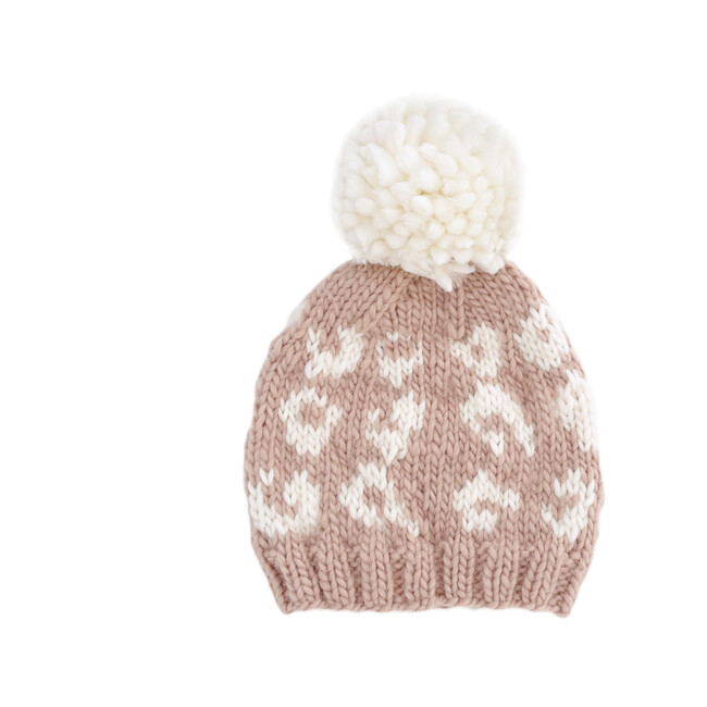 Cheetah Hat, Blush/Cream