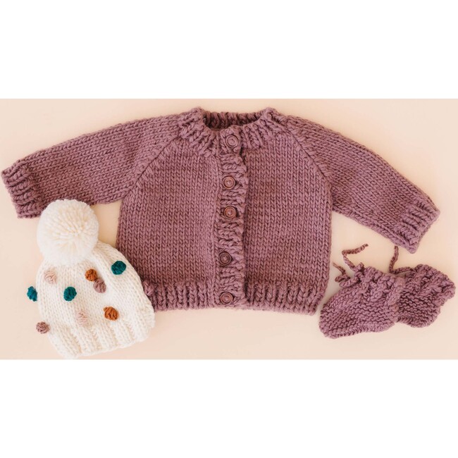 Classic Cardigan, Mauve - Cardigans - 3