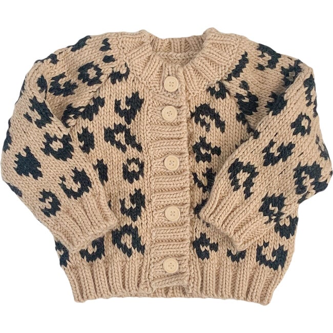 Cheetah Cardigan, Latte