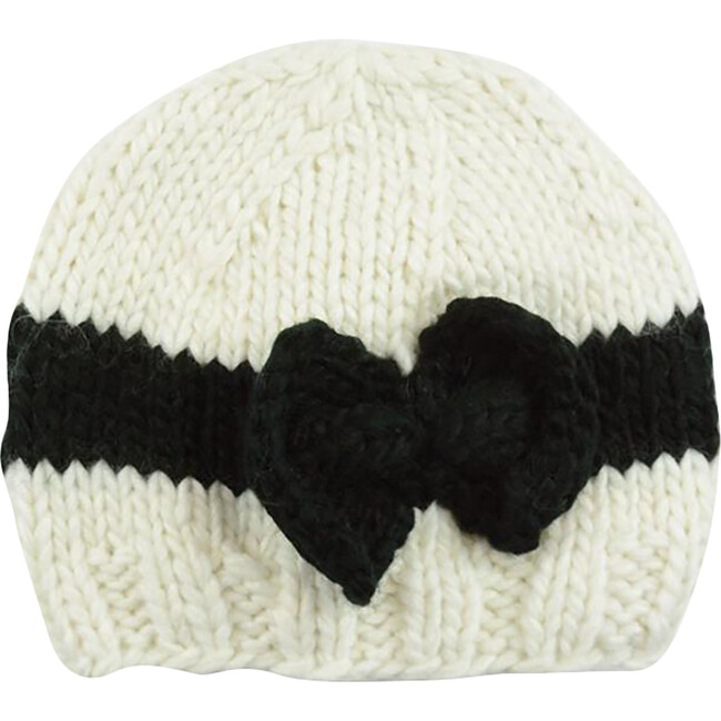 Sabrina Bow, Cream with Black