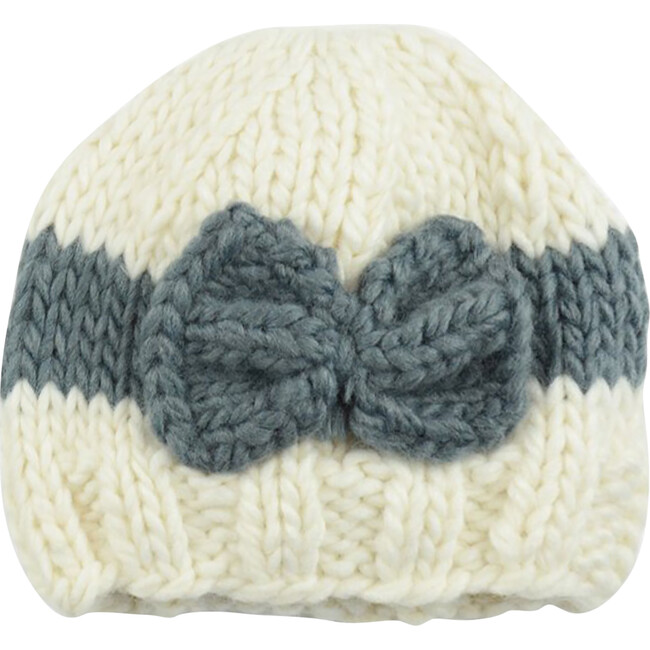 Sabrina Bow, Cream with Gray