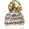 Charlie Plaid Hat, Gray and Mustard - Hats - 1 - thumbnail
