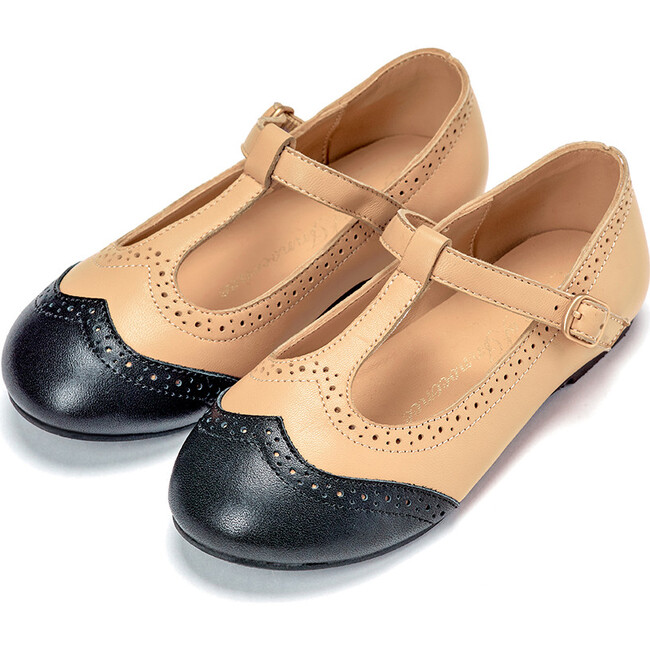 Kathryn T-Strap, Beige - T-Straps - 2