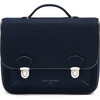 Boston Wool School Bag, Navy - Backpacks - 1 - thumbnail