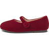 Elin Velvet Mary Janes, Red - Mary Janes - 1 - thumbnail