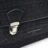 Boston Tweed Adjustable Shoulder Strap Schoolbag, Black - Bags - 4