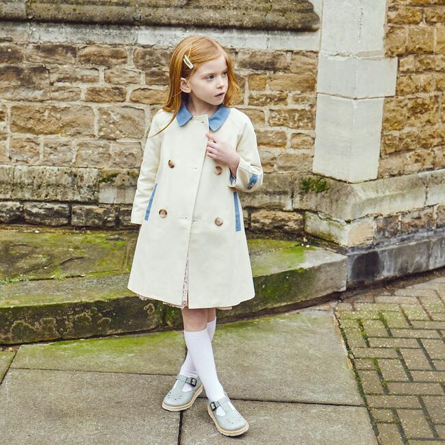Fulham Bridge Coat, Delft Blue - Coats - 4