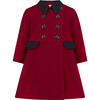 Piccadilly Dress Coat, Theatrical Red - Wool Coats - 1 - thumbnail