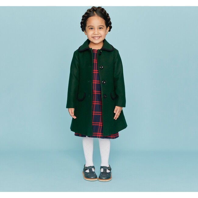 Kensington Coat, Dark Green - Wool Coats - 2