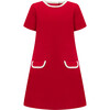 Kensington Girls Dress, Pillar Box Red - Dresses - 1 - thumbnail