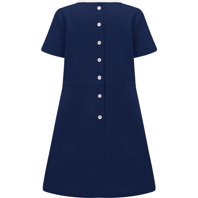 Kensington Girls Dress, Nautical Blue - Dresses - 6