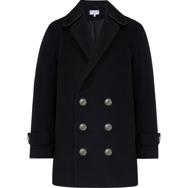 Lambeth Reefer Coat, Raven Black