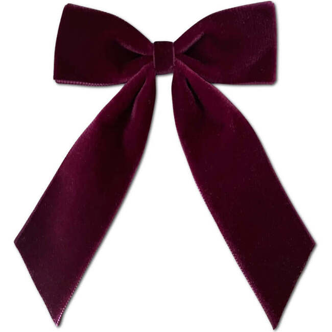 Big Velvet Bow, Burgundy