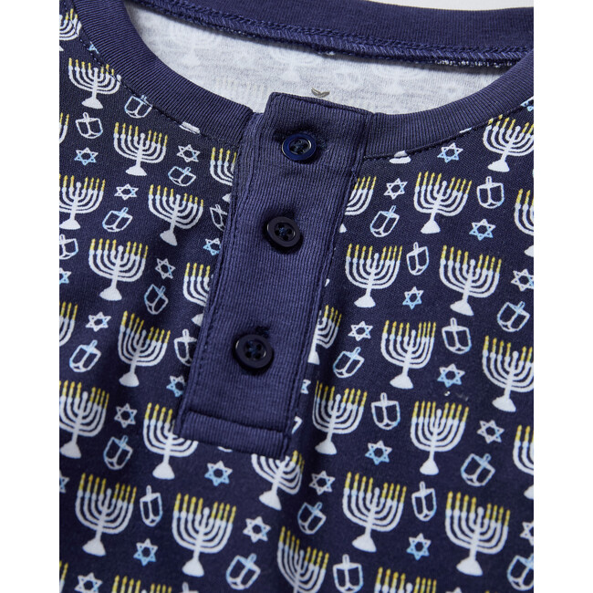 Kids Pima Snug Fit Pajama in Festival of Lights - Pajamas - 7