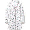 Women's Twill Nightshirt in Holiday Town - Pajamas - 1 - thumbnail