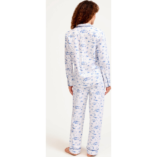 Women's Twill Pajama in Chalet Toile - Pajamas - 5