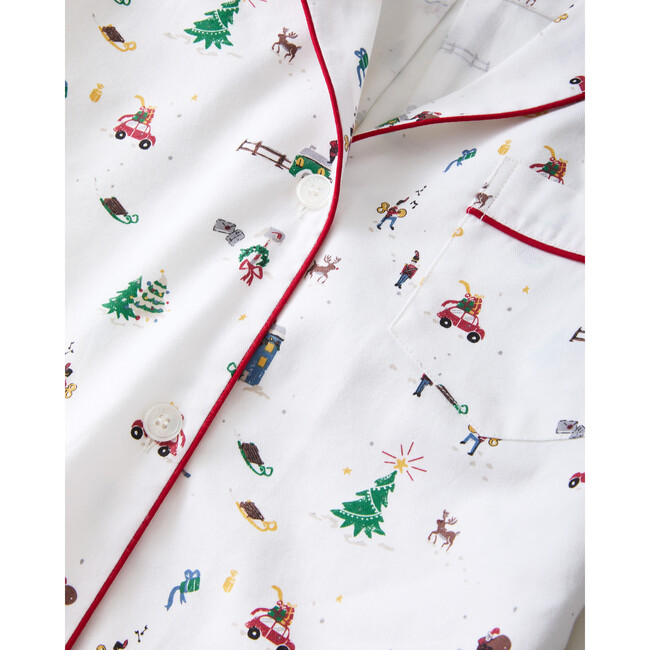 Women's Twill Nightshirt in Holiday Town - Pajamas - 6