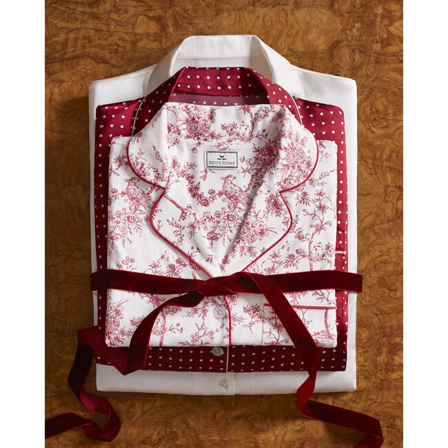 Women's Pima Pajama in Red Timeless Toile - Pajamas - 7