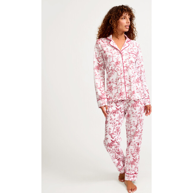Women's Pima Pajama in Red Timeless Toile - Pajamas - 8