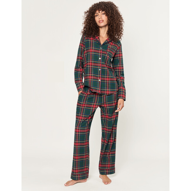 Women's Brushed Twill Pajama in Kensington Tartan - Pajamas - 2
