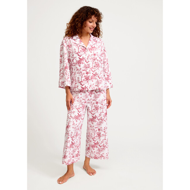 Women's Pima Olivia in Red Timeless Toile - Pajamas - 2