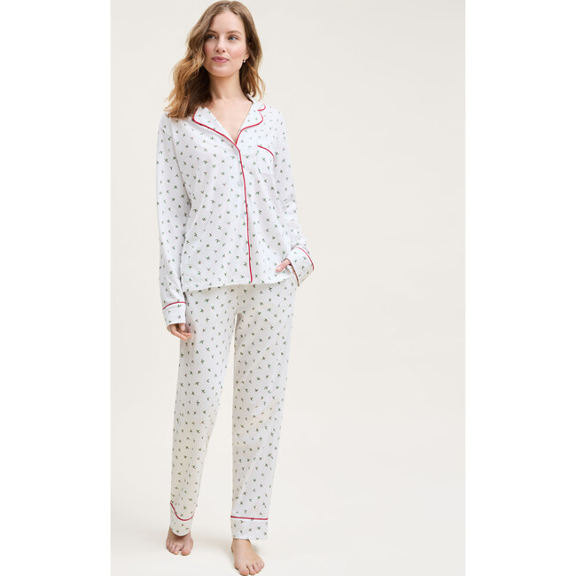 Women's Pima Pajama in Mistletoe Moments - Pajamas - 2