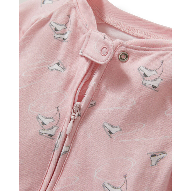Winter Skates Pima Peekaboo Romper - Footie Pajamas - 2