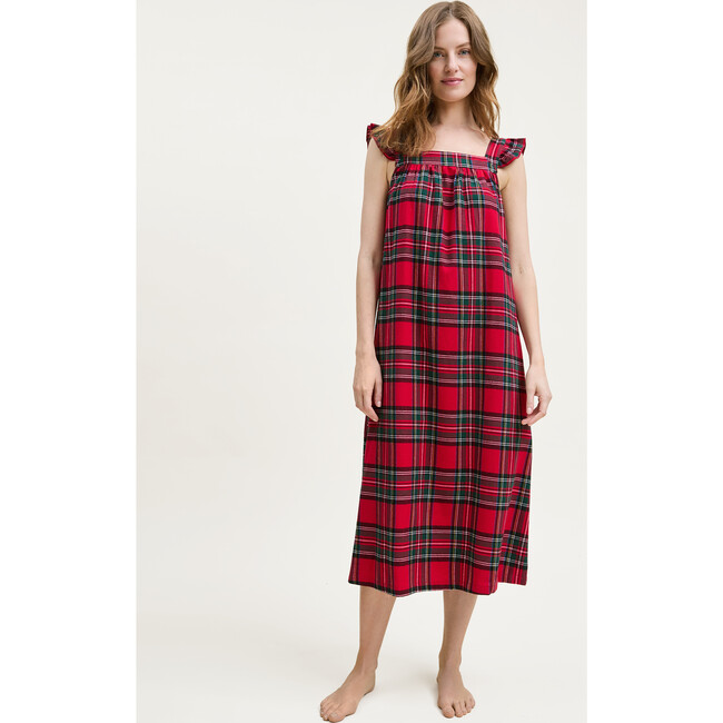 Women's Brushed Twill Clara Nightgown in Imperial Tartan - Nightgowns - 2