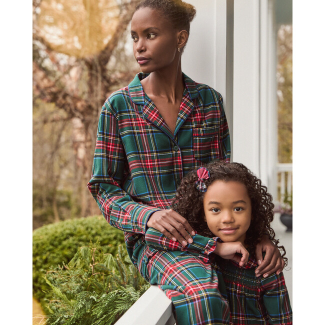Women's Brushed Twill Pajama in Kensington Tartan - Pajamas - 6