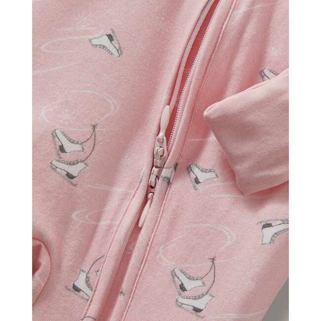 Winter Skates Pima Peekaboo Romper - Footie Pajamas - 4