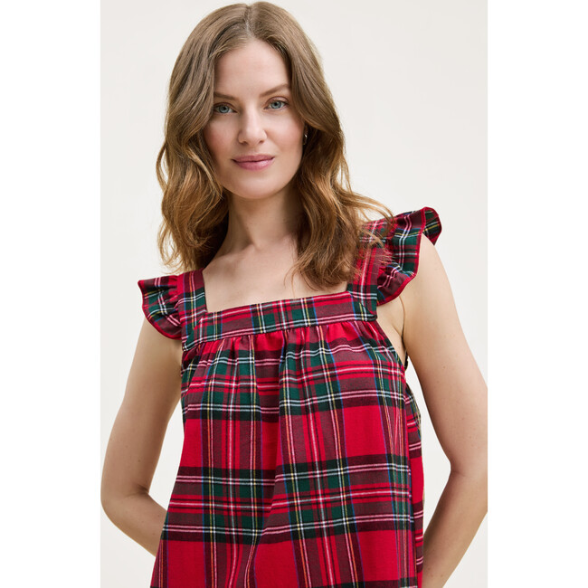 Women's Brushed Twill Clara Nightgown in Imperial Tartan - Nightgowns - 3