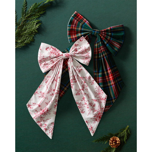 Red Timeless Toile Wreath Bow - Wreaths - 3