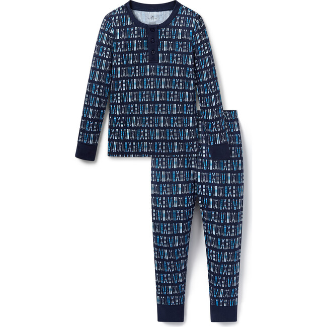 Kids Pima Snug Fit Pajama in Ski Trails