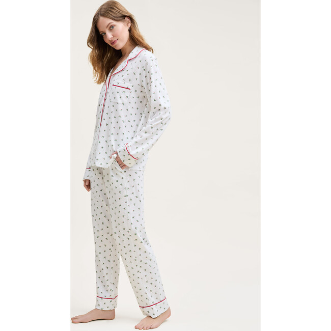 Women's Pima Pajama in Mistletoe Moments - Pajamas - 4