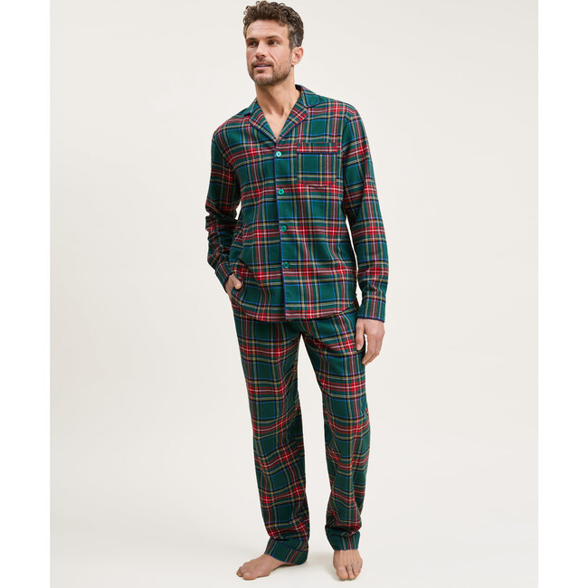 Men's Brushed Twill Pajama in Kensington Tartan - Pajamas - 2