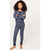 Kids Pima Snug Fit Pajama in Ski Trails - Pajamas - 2