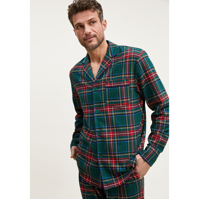 Men's Brushed Twill Pajama in Kensington Tartan - Pajamas - 3
