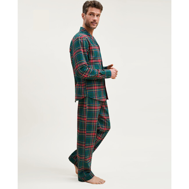 Men's Brushed Twill Pajama in Kensington Tartan - Pajamas - 4