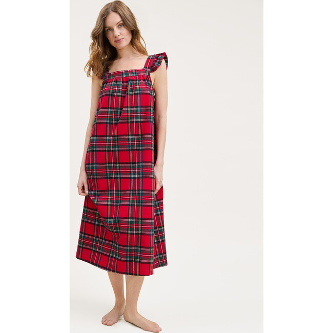 Women's Brushed Twill Clara Nightgown in Imperial Tartan - Nightgowns - 6