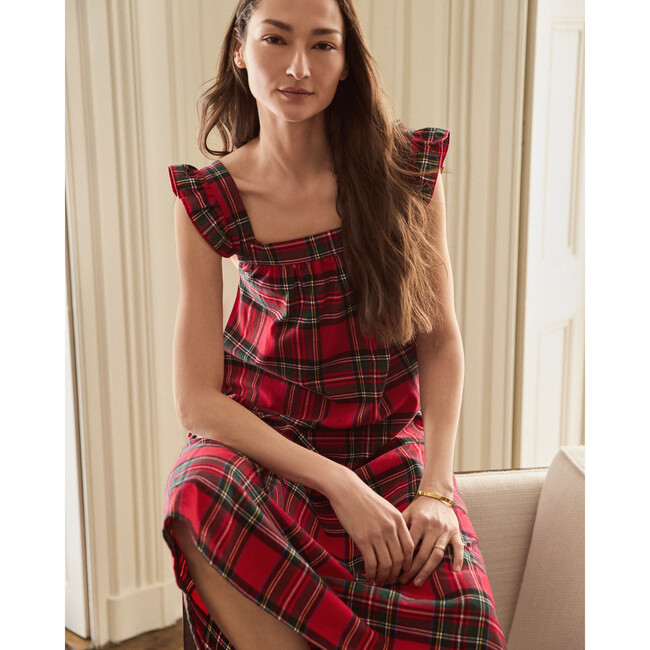 Women's Brushed Twill Clara Nightgown in Imperial Tartan - Nightgowns - 7