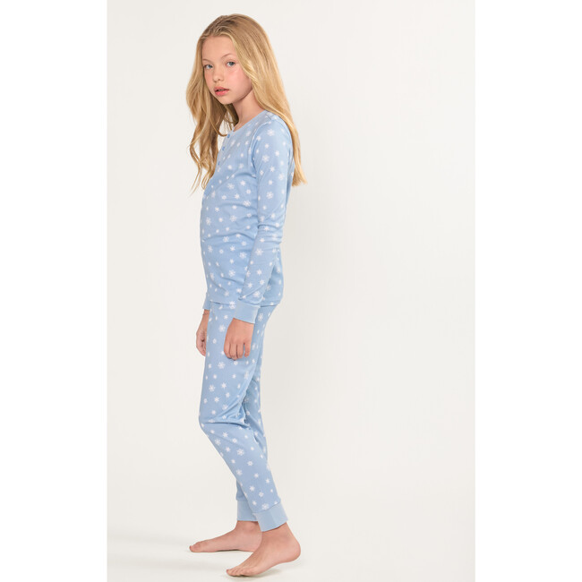 Kids Pima Snug Fit Pajama in Periwinkle Wonderland - Pajamas - 3