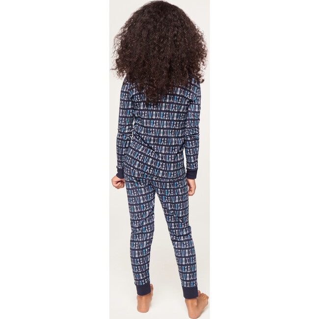 Kids Pima Snug Fit Pajama in Ski Trails - Pajamas - 5