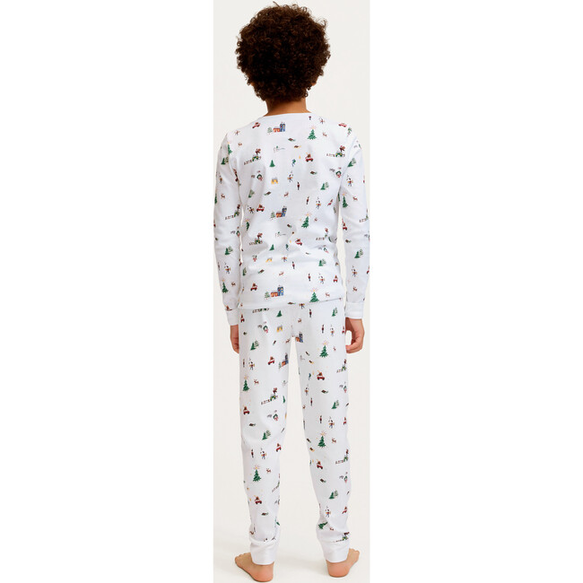 Kids Pima Snug Fit Pajama in Holiday Town - Pajamas - 5